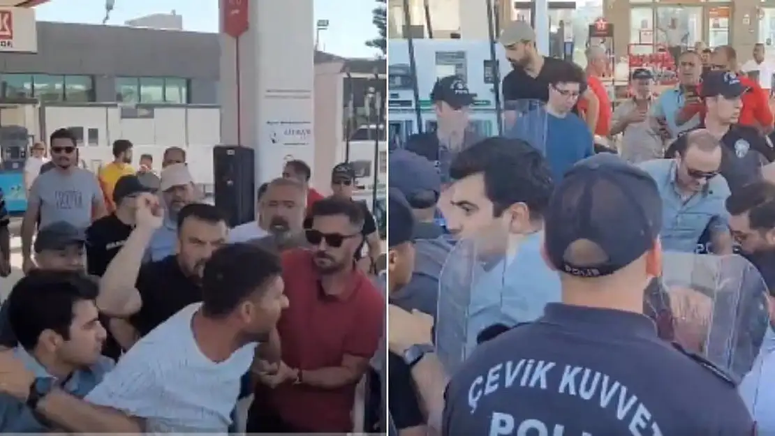 Polis depremzedeye yumruk attı!