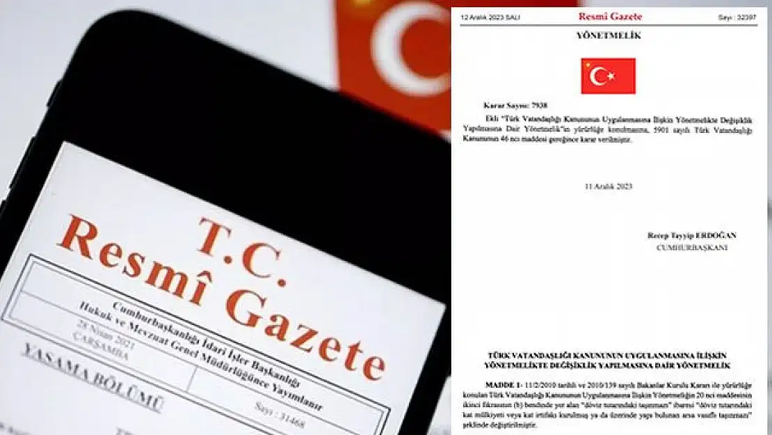 Resmi Gazete’de dikkat çeken karar: Türk vatandaşlığı yönetmeliğinde değişiklik