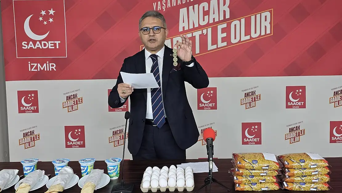 Saadet Partisi'nden tavuk dönerli, yumurtalı, sakızlı tepki!