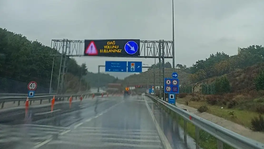 Sabuncubeli Tünelleri geçici olarak trafiğe kapatıldı