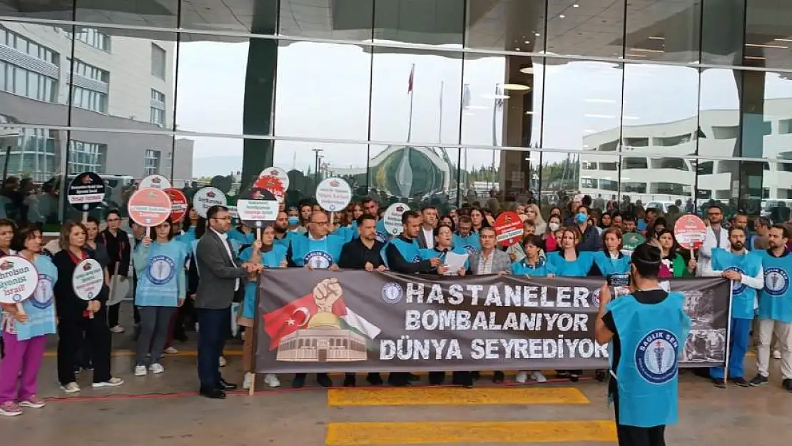 Sağlık Sen üyelerinden hastanelerin bombalanmasına tepki