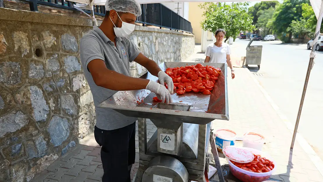  Salça yapımı belediye desteği ile kolaylaşıyor