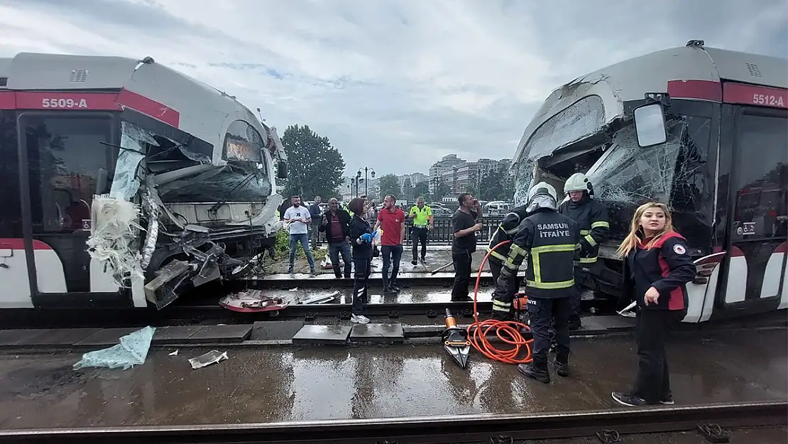 Samsun’da feci tramvay kazası