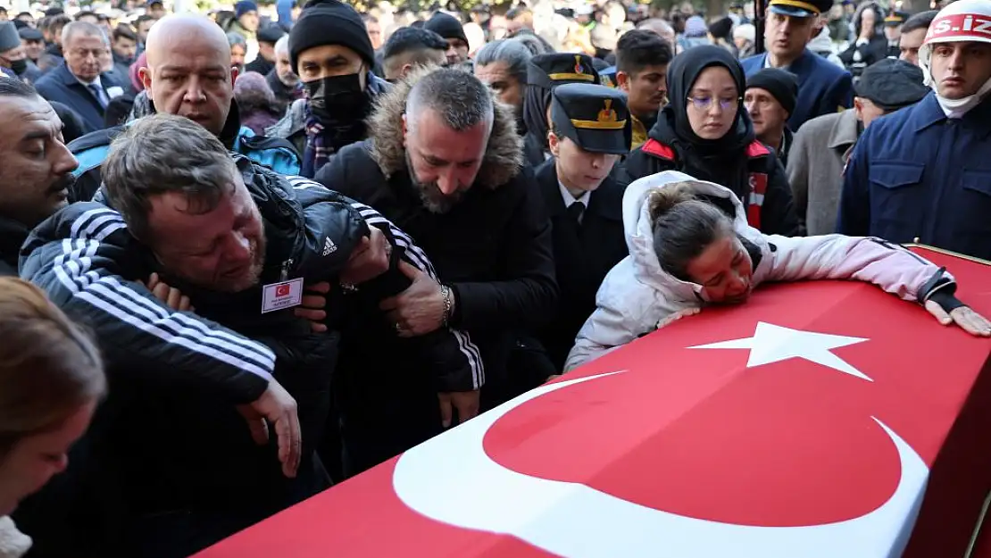 Şehidin cenazesinde gözyaşları sel oldu