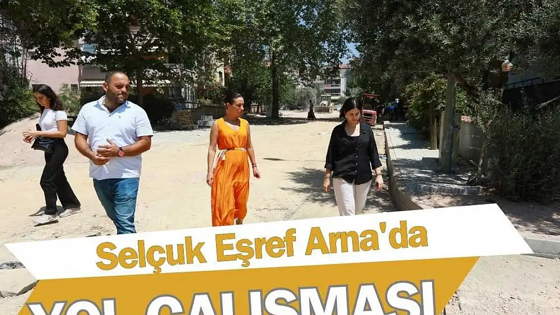 Selçuk Eşref Arna’da 11 bin metrekarelik yol çalışması