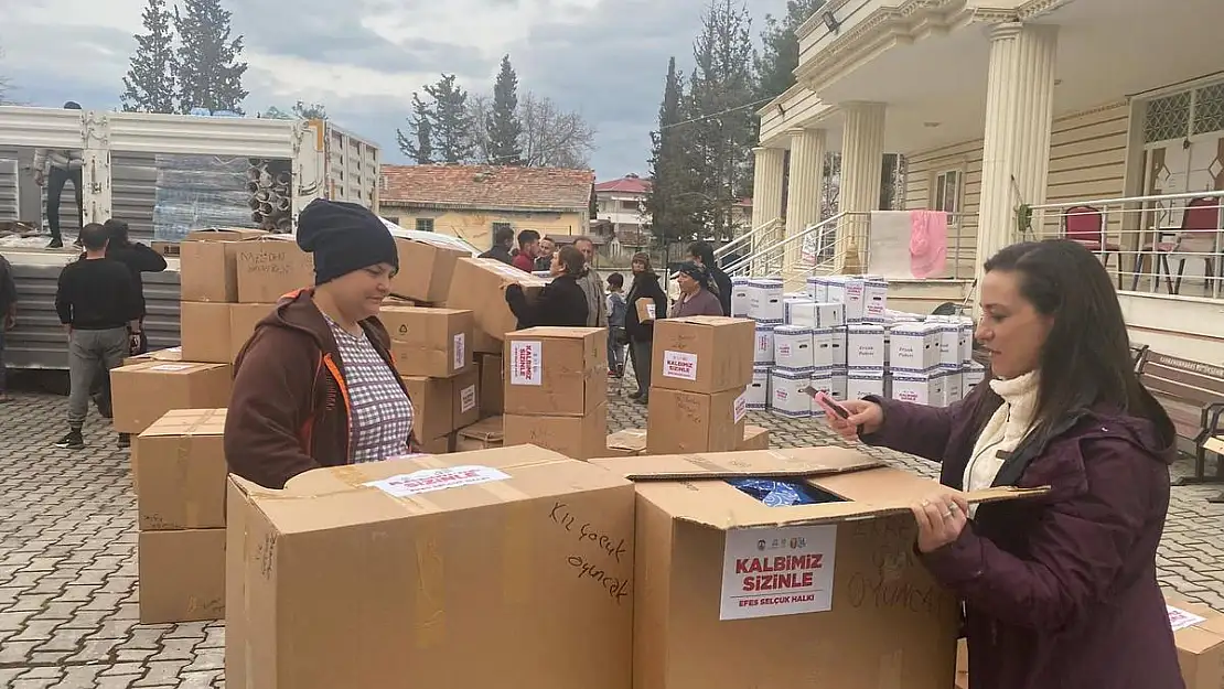 Selçuk’tan deprem bölgesine kadın dayanışması