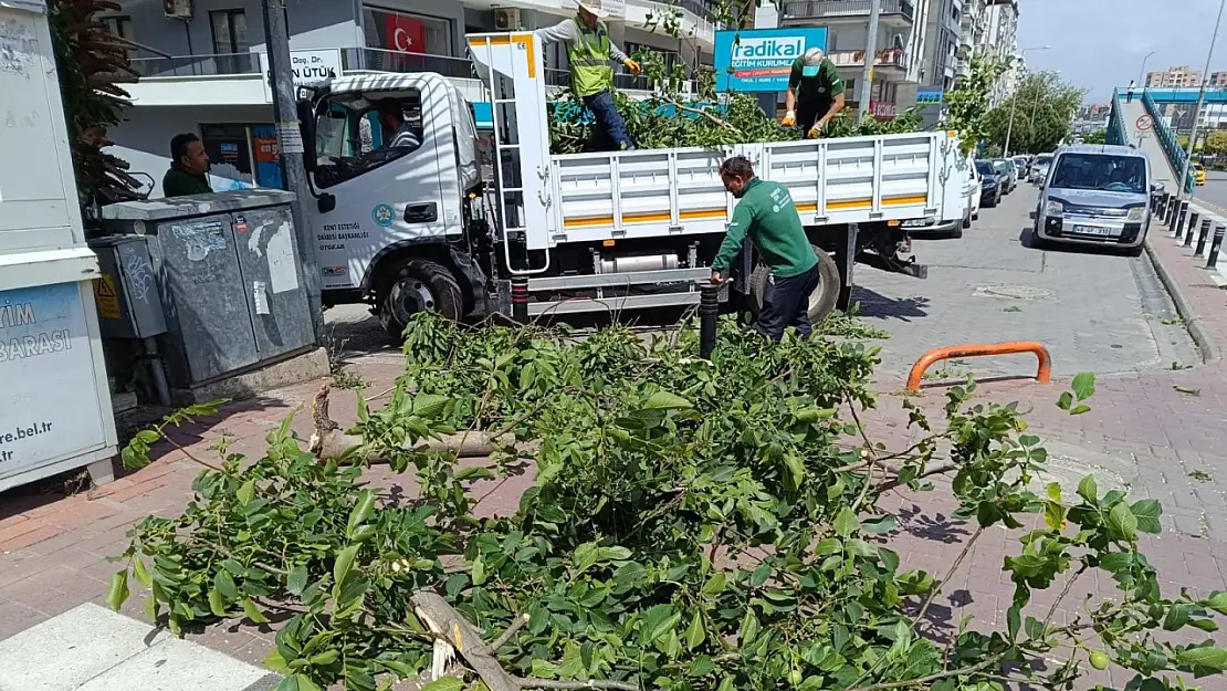 Şiddetli fırtınanın ardından ekipler seferber oldu!