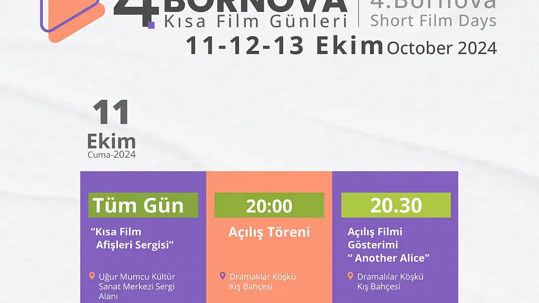 Sinemaseverler Bornova'da buluşuyor