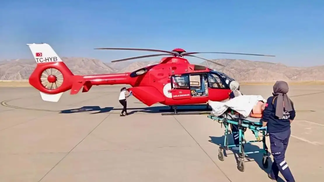 Şırnak'tan Diyarbakır'a 'ambulans helikopter' sevki