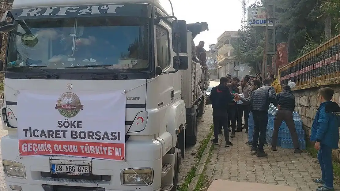 Söke'den Hatay'a yardım ulaştı