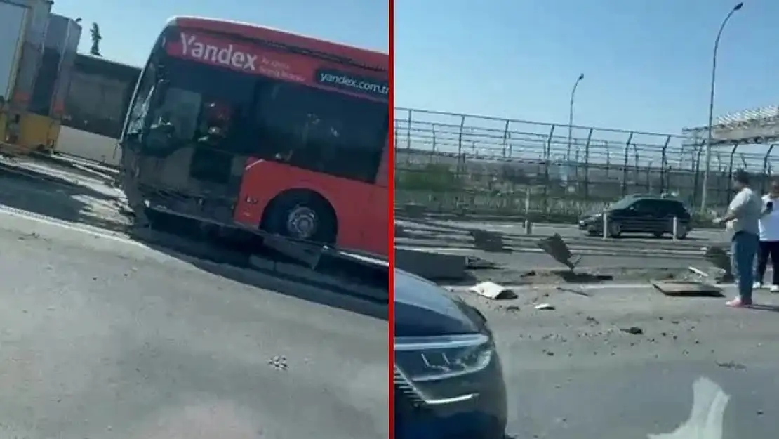 Son dakika! Haliç Köprüsü'nde feci kaza: Ekipler olay yerinde!