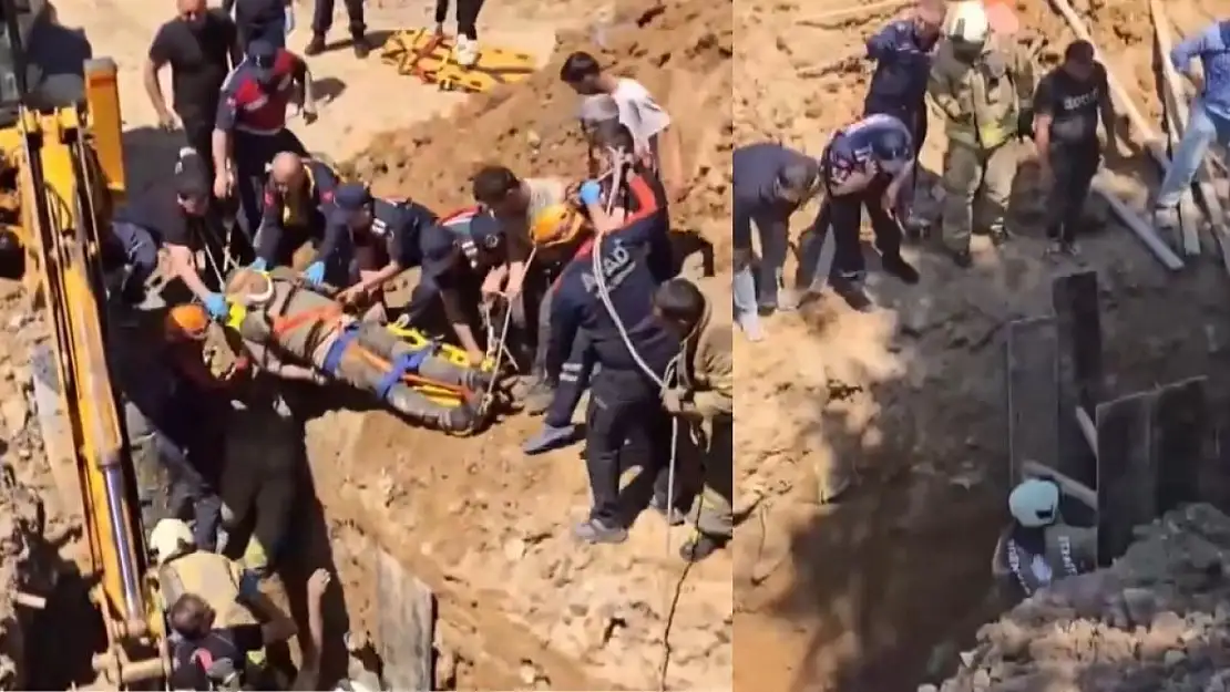 Son dakika! İnşaat alanında göçük: Mahsur kalanlar var