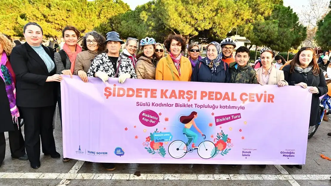 Süslü Kadınlar farkındalık için pedal çevirdi