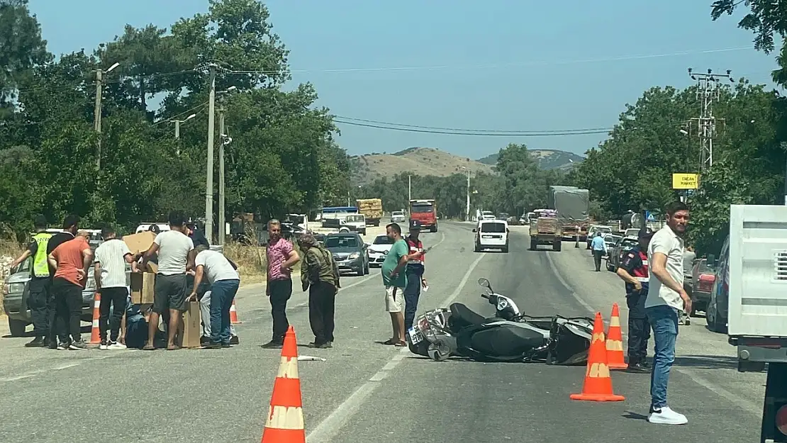 Tire'de motosikletler çarpıştı: Yolun ortasında can pazarı!