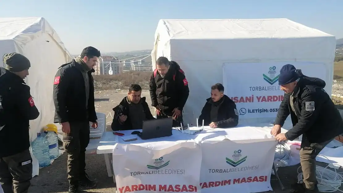 Torbalı Belediyesi Hatay'a destek