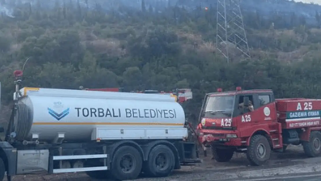 Torbalı Belediyesi, Menderes’teki orman yangınına can suyu oldu