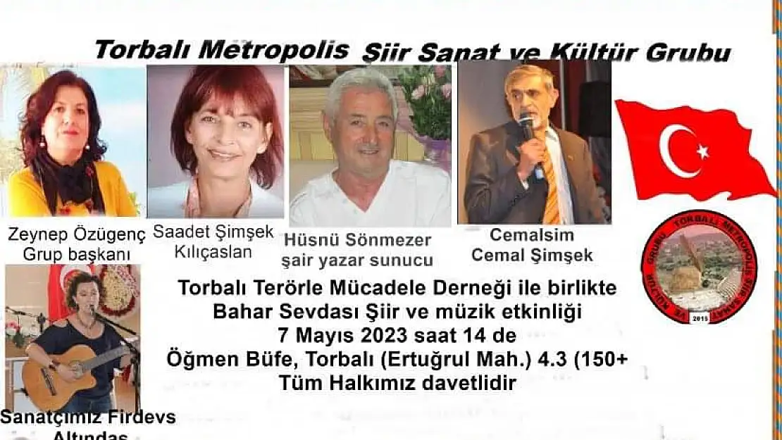 Torbalı'da Bahar Sevdası Şiir Etkinliği