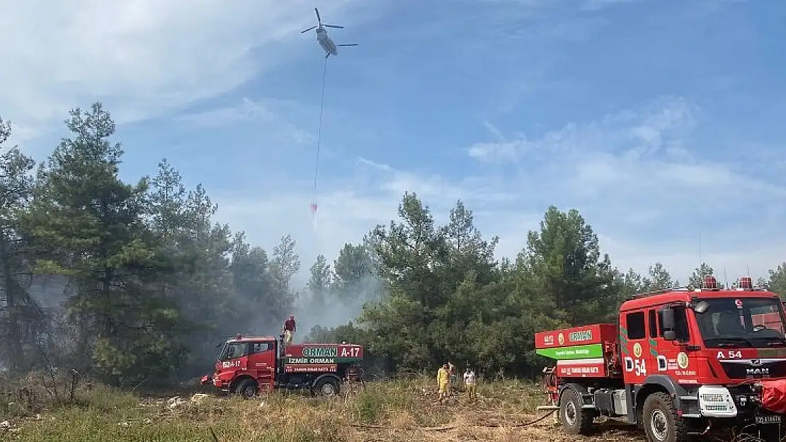 Torbalı’da orman yangını: Havadan ve karadan müdahale ediliyor