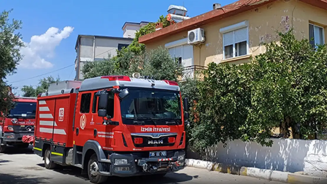 Torbalı’da uzatma kablosundan çıkan alevler evi sardı