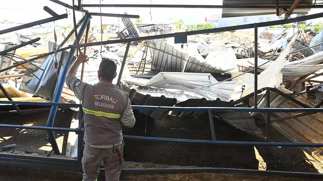 Torbalı’daki işgalci tesiste yıkım başladı