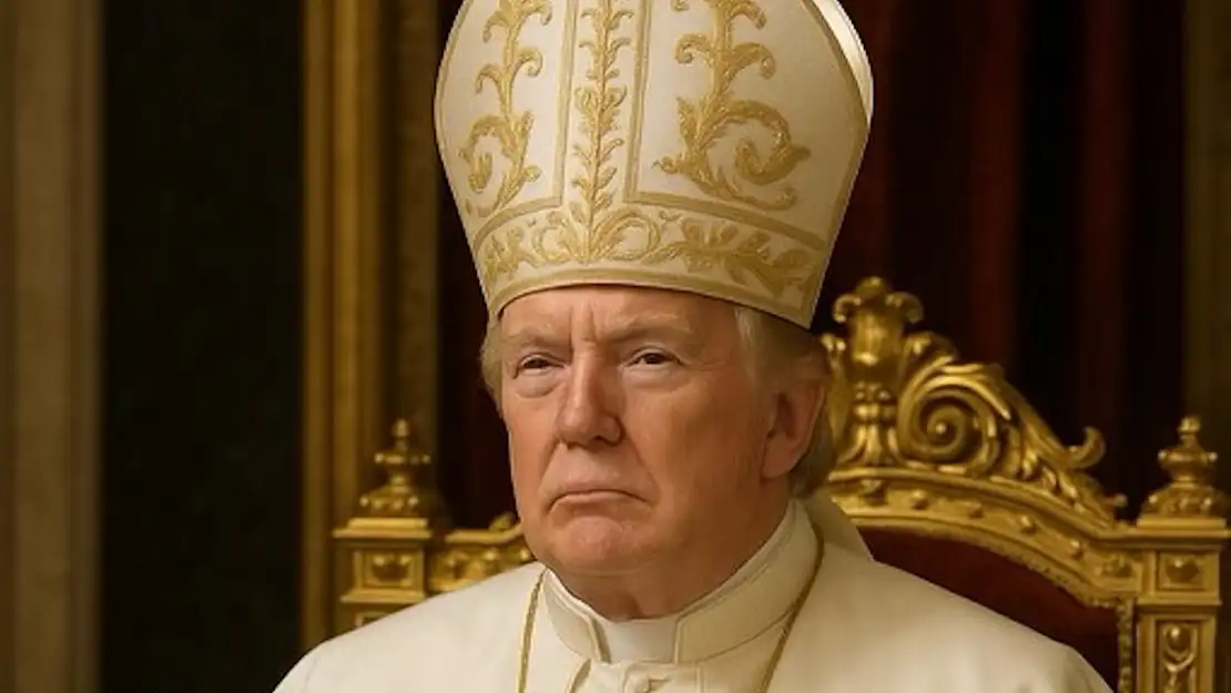 Trump'tan sosyal medyada şaşırtıcı paylaşım: Kendini Papa yaptı!