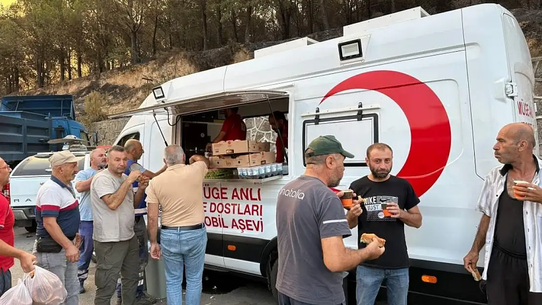 Türk Kızılay'dan yangın bölgelerine yardım