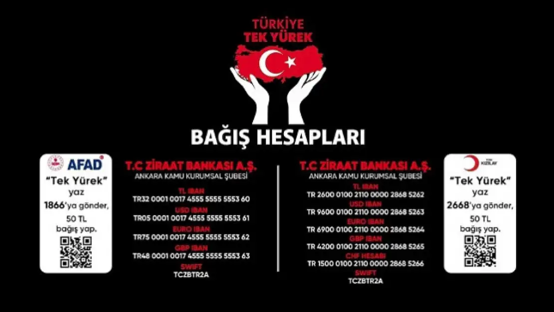 Türkiye tek yürek: Toplanan bağış 115 milyar 146 milyon 528 bin lira