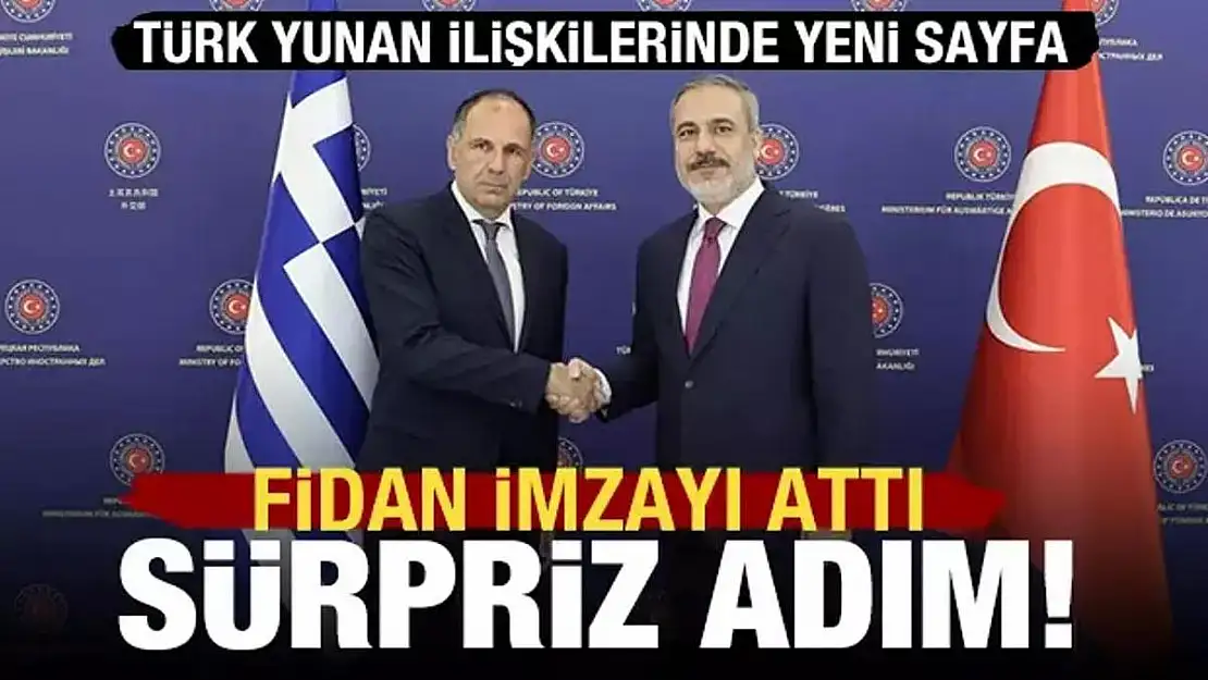 Türkiye ve Yunanistan ilişkilerinde adım