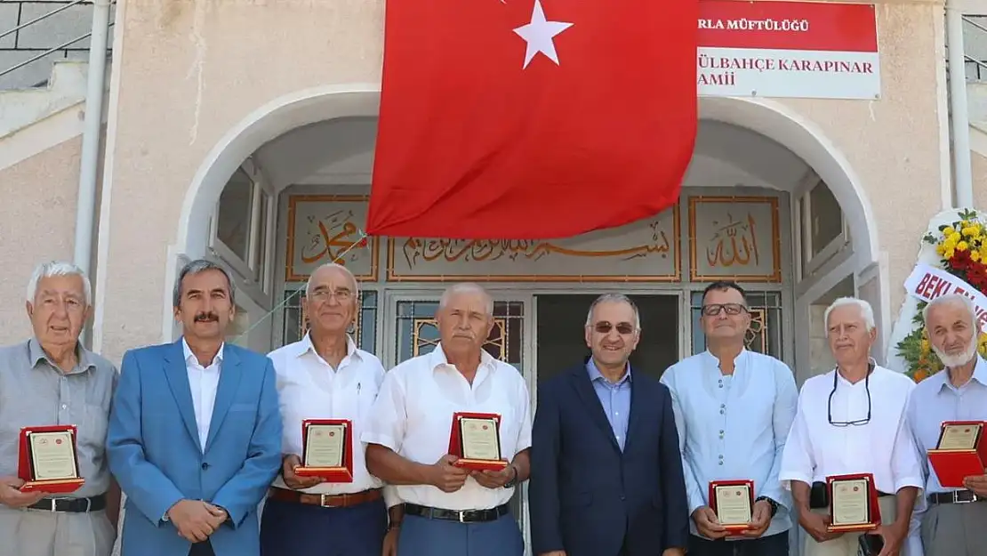 Urla’da Gülbahçe Karapınar Cami’nin açılış töreni yapıldı