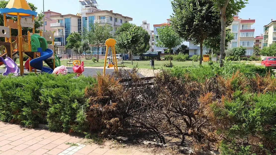 Vandallar Ödemiş’teki Şehit Eren Bülbül Parkı’na saldırdı