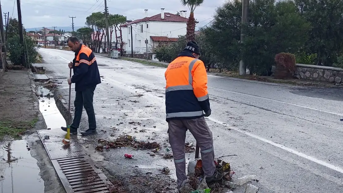 Yağmur sonrası temizlik seferberliği