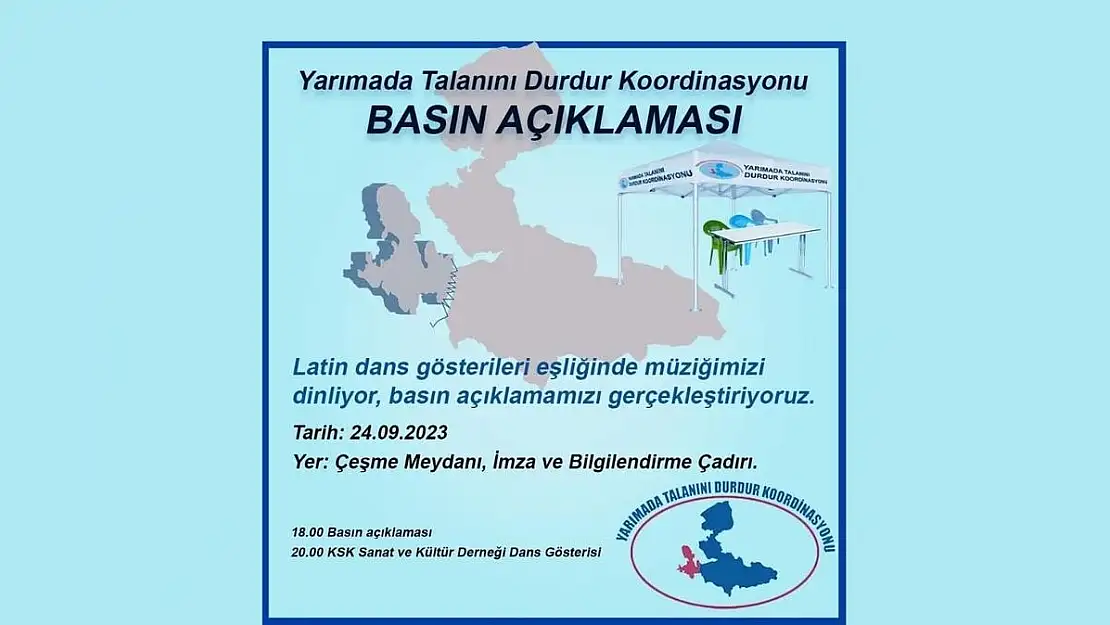 Yarımada Talanı Durdur Koordinasyonu’ndan davet!