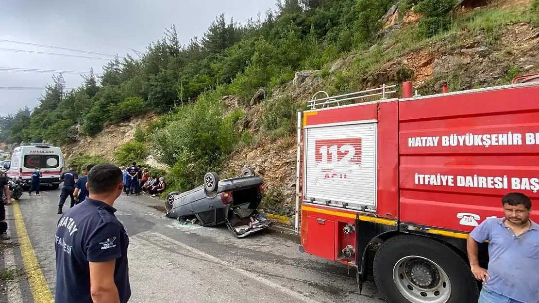 Yayla yolunda kaza oldu, 3 kişi yaralandı