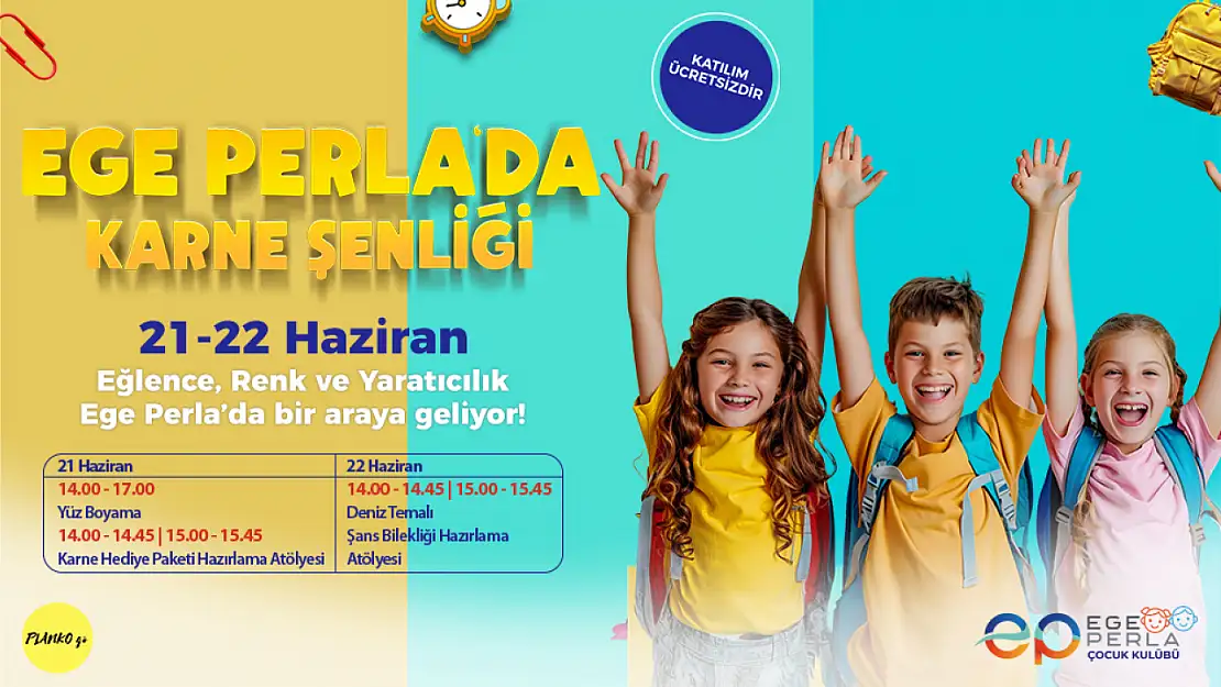 Yaz tatiline eğlenceli başlangıç! Ege Perla'da miniklere özel etkinlikler