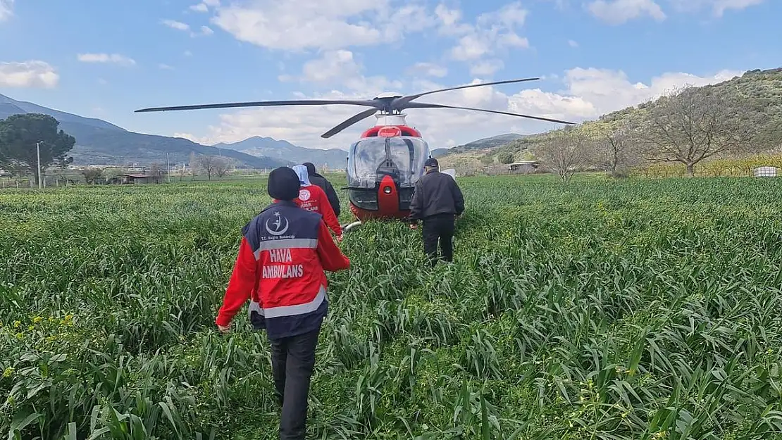 Helikopterle gelen şifa can kurtarmaya yetmedi