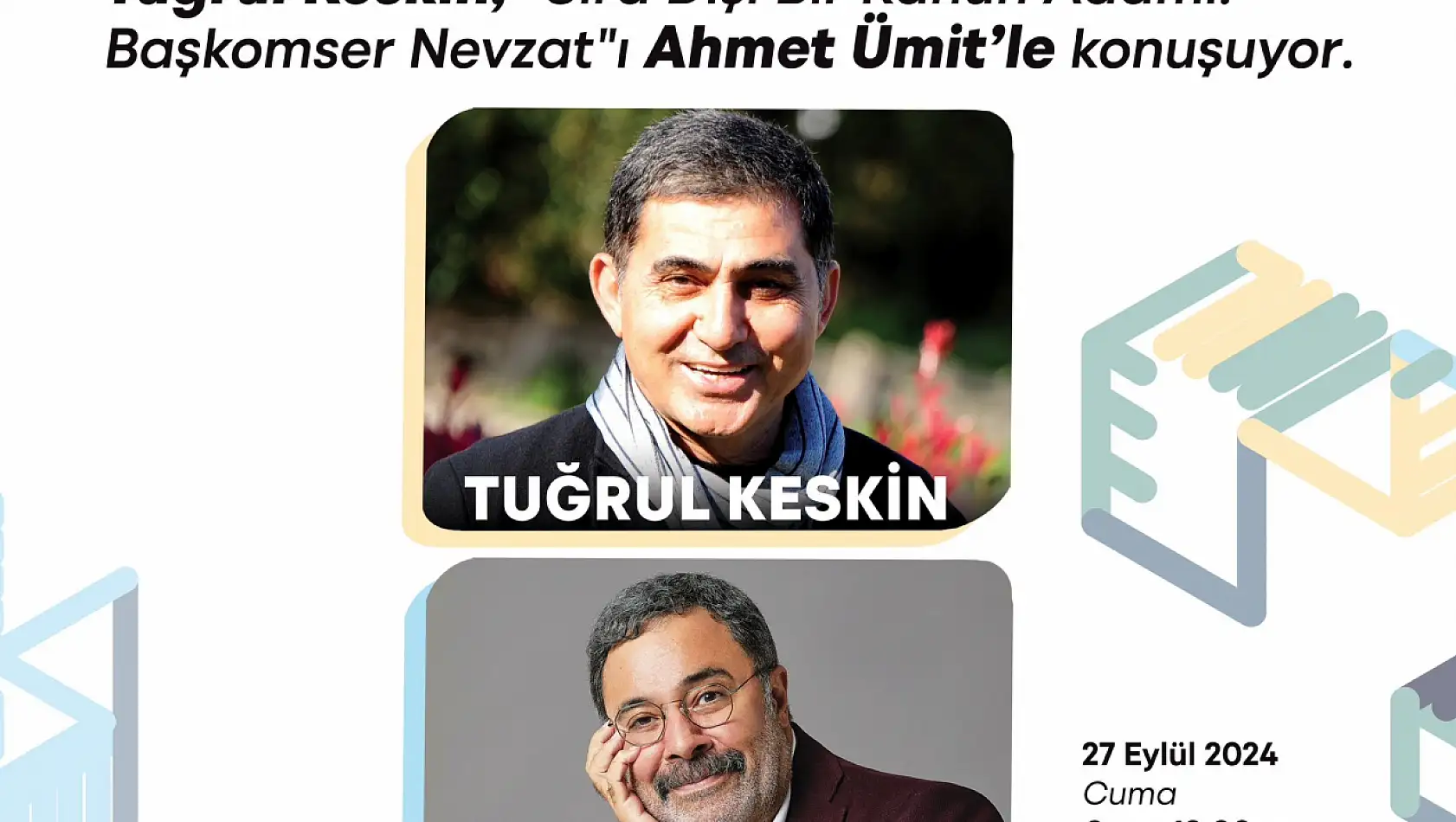 Ahmet Ümit İzmir Sanat Söyleşileri'nin ilk konuğu