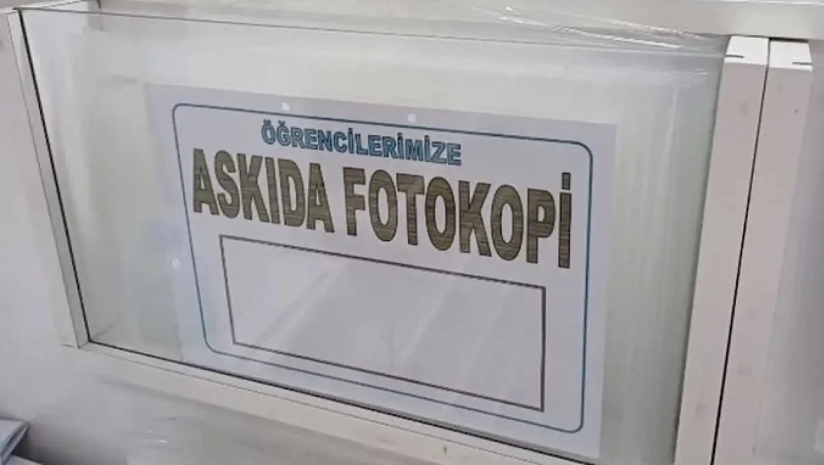 Askıda ekmekten sonra sırada askıda fotokopi dönemi