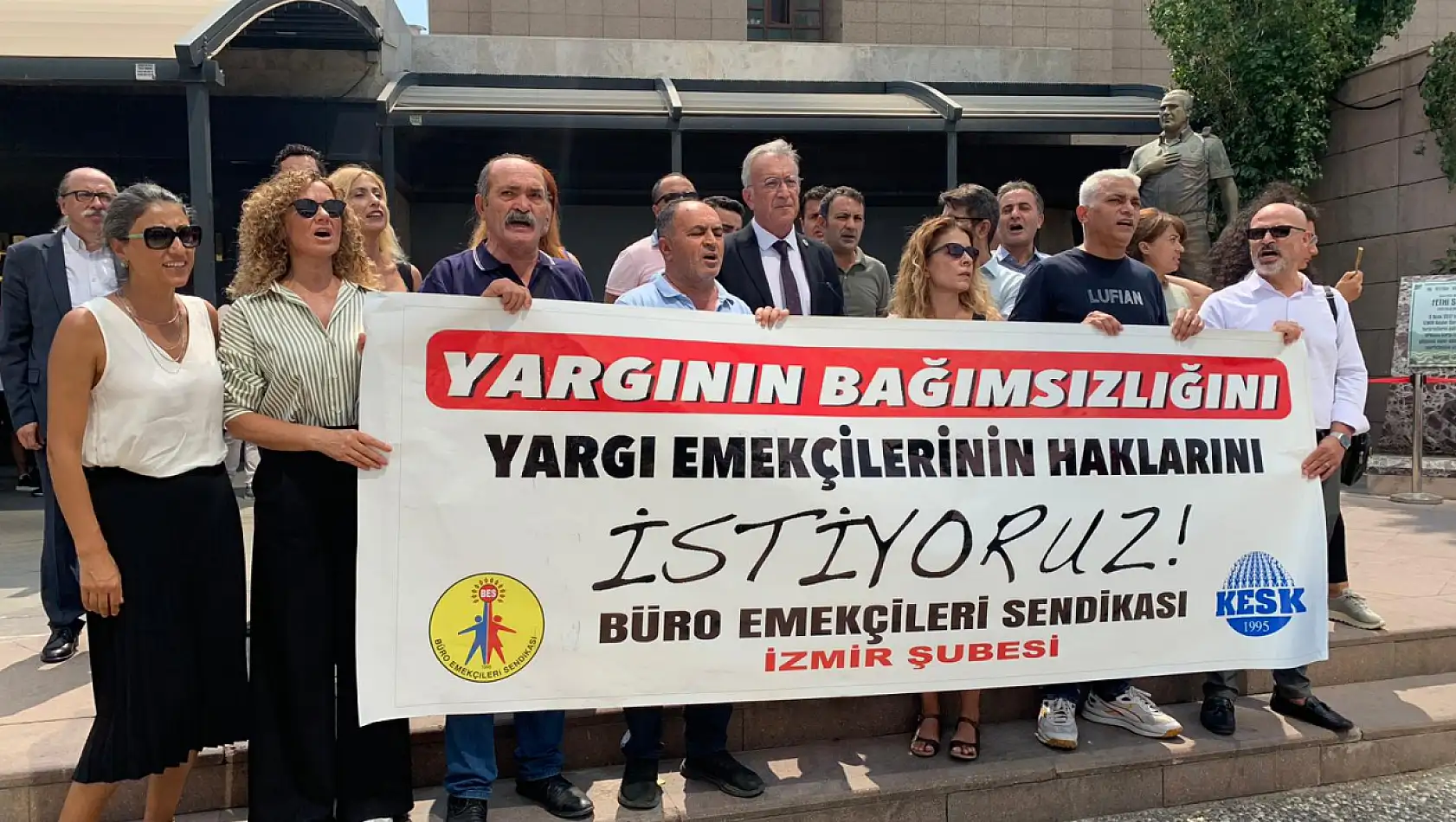 BES İzmir'den yeni adli yılın ilk gününde yargı emekçileri için çağrı!