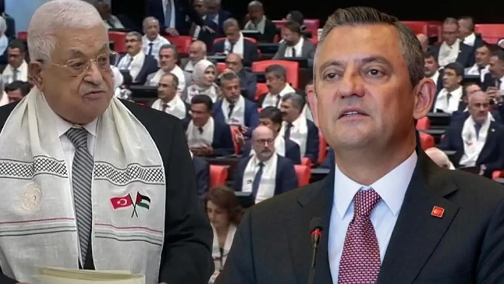 CHP Lideri Özel, Filistin Devlet Başkanı Abbas ile görüştü