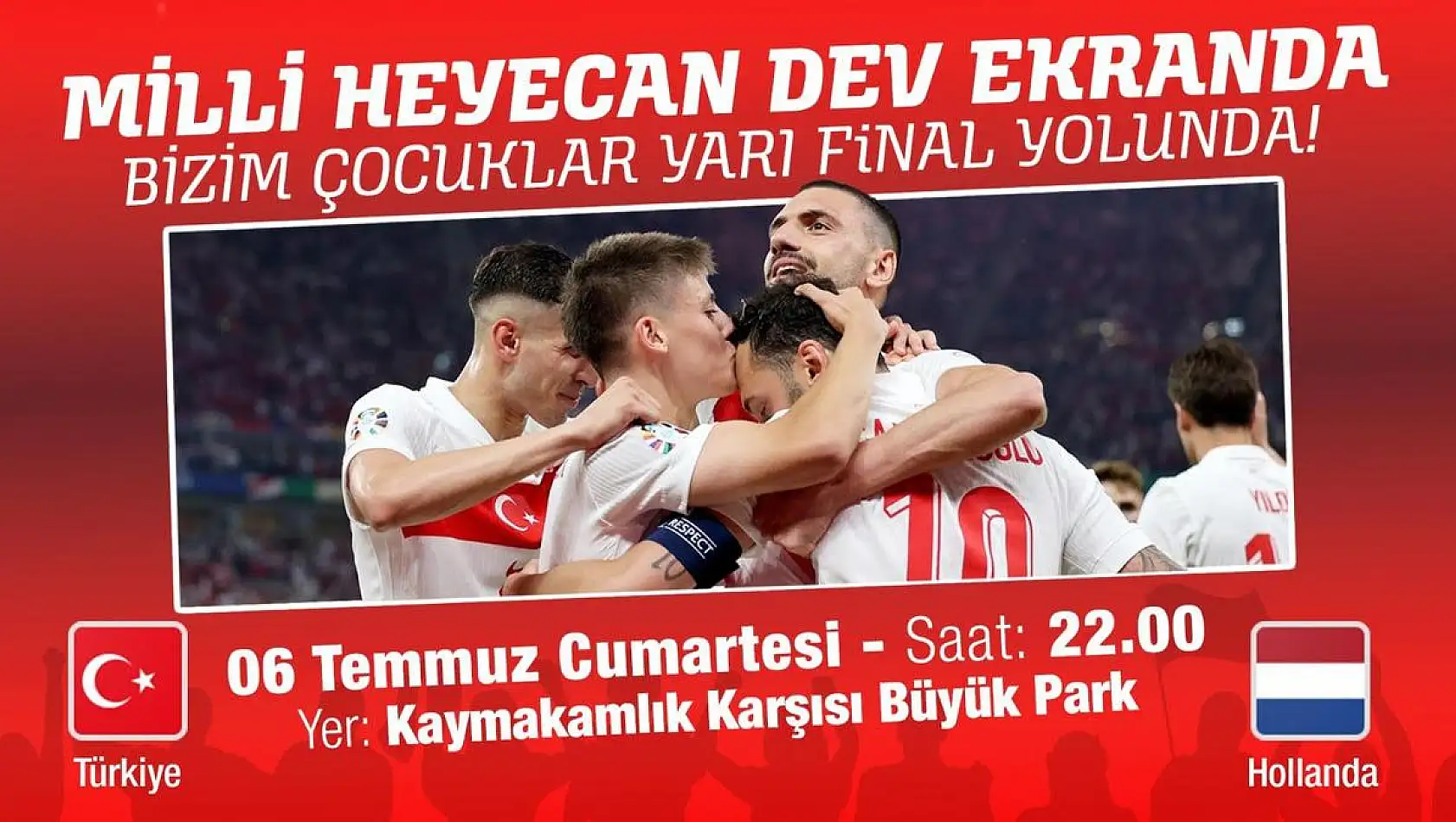 Çiğli 'Milli Maç' heyecanını dev ekranda yaşayacak