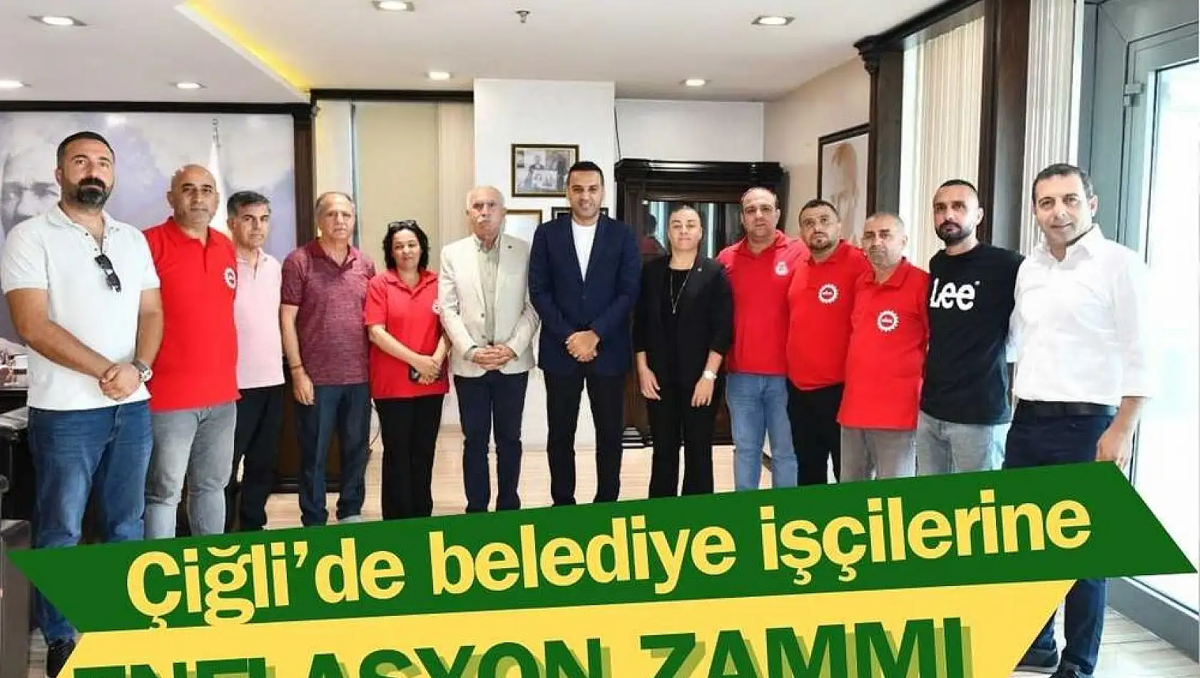 Çiğli’de belediye işçilerine enflasyon zammı