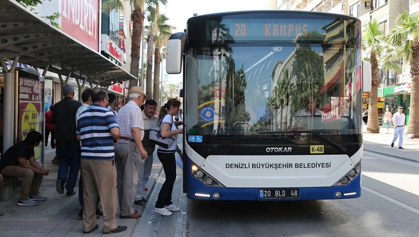 Denizli'de belediye otobüslerinde aktarma süresi değişti