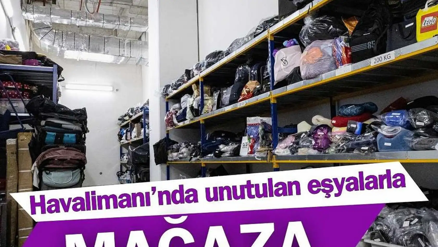 Havalimanı’nda unutulan eşyalarla mağaza açılır