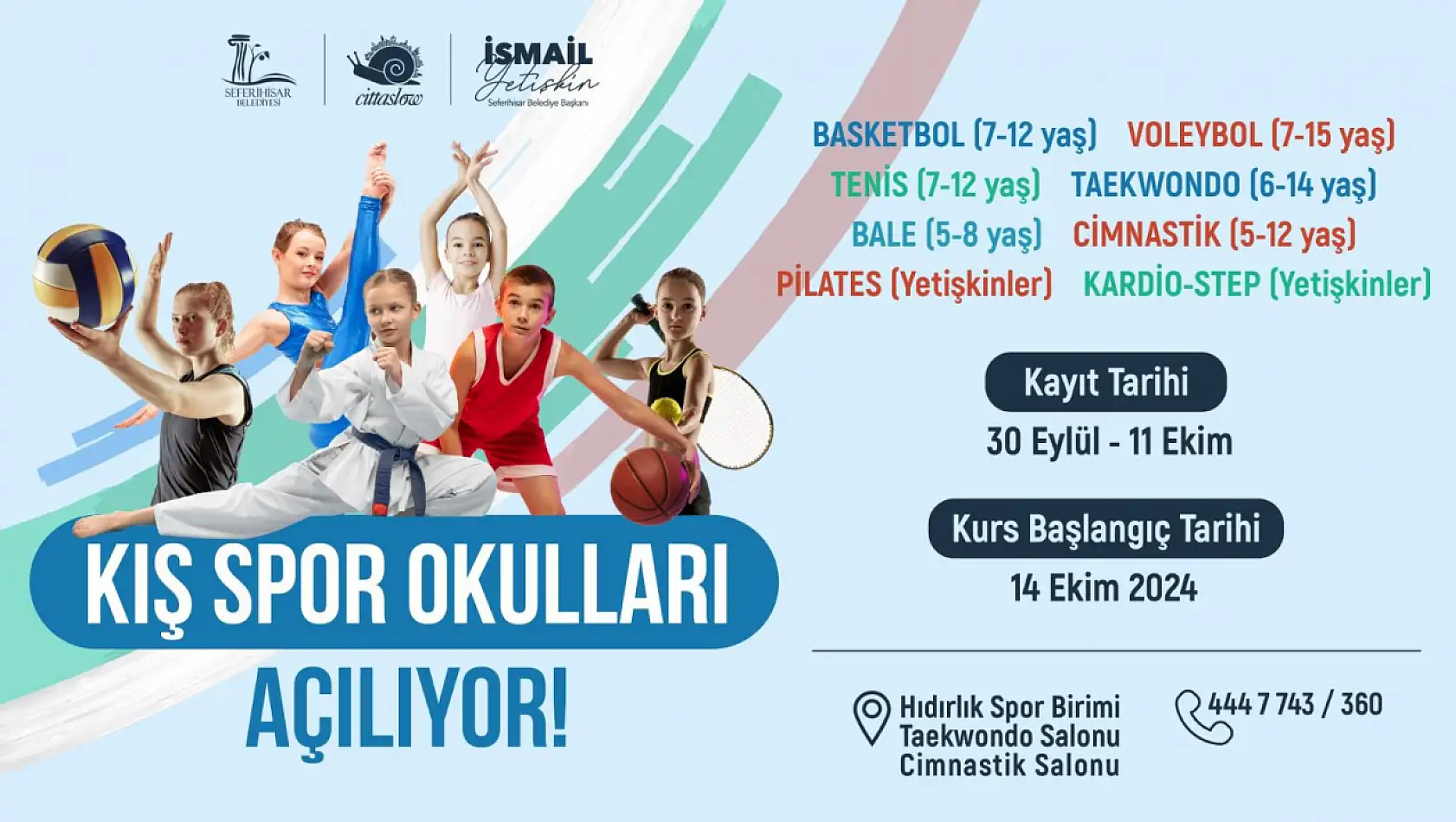 Seferihisarlı çocuklar için kış spor okulları