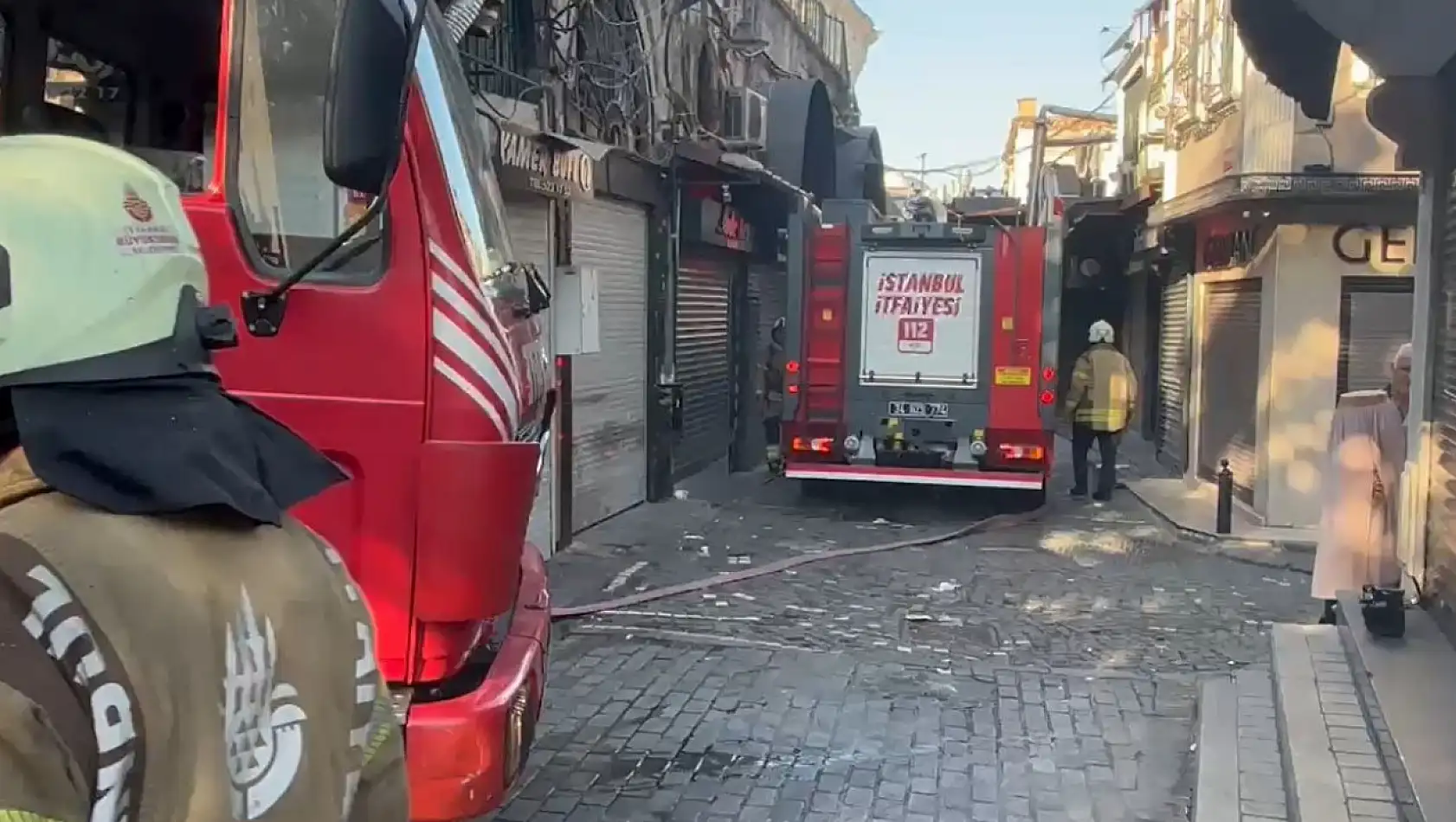 Tarihi Kapalıçarşı'da yangın paniği yaşandı