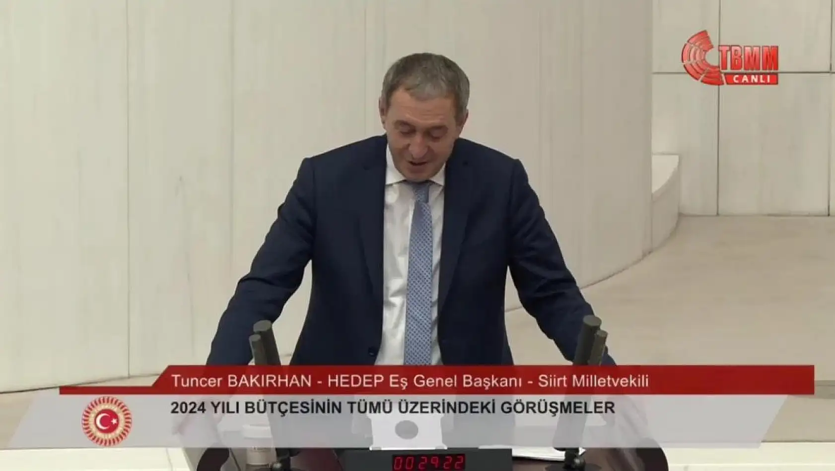 TBMM’de bütçe görüşmelerinde HEDEP Eş Genel Başkanı’ndan AK Parti’ye sert eleştiri