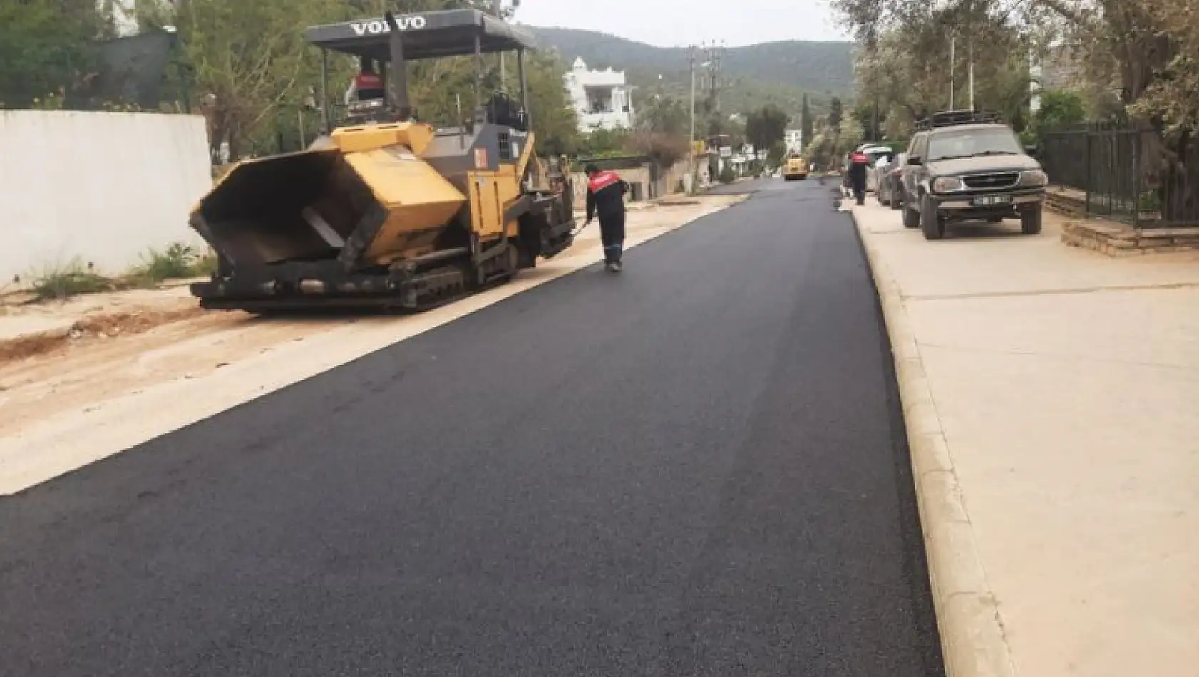 Torbalı'da asfaltlama çalışması