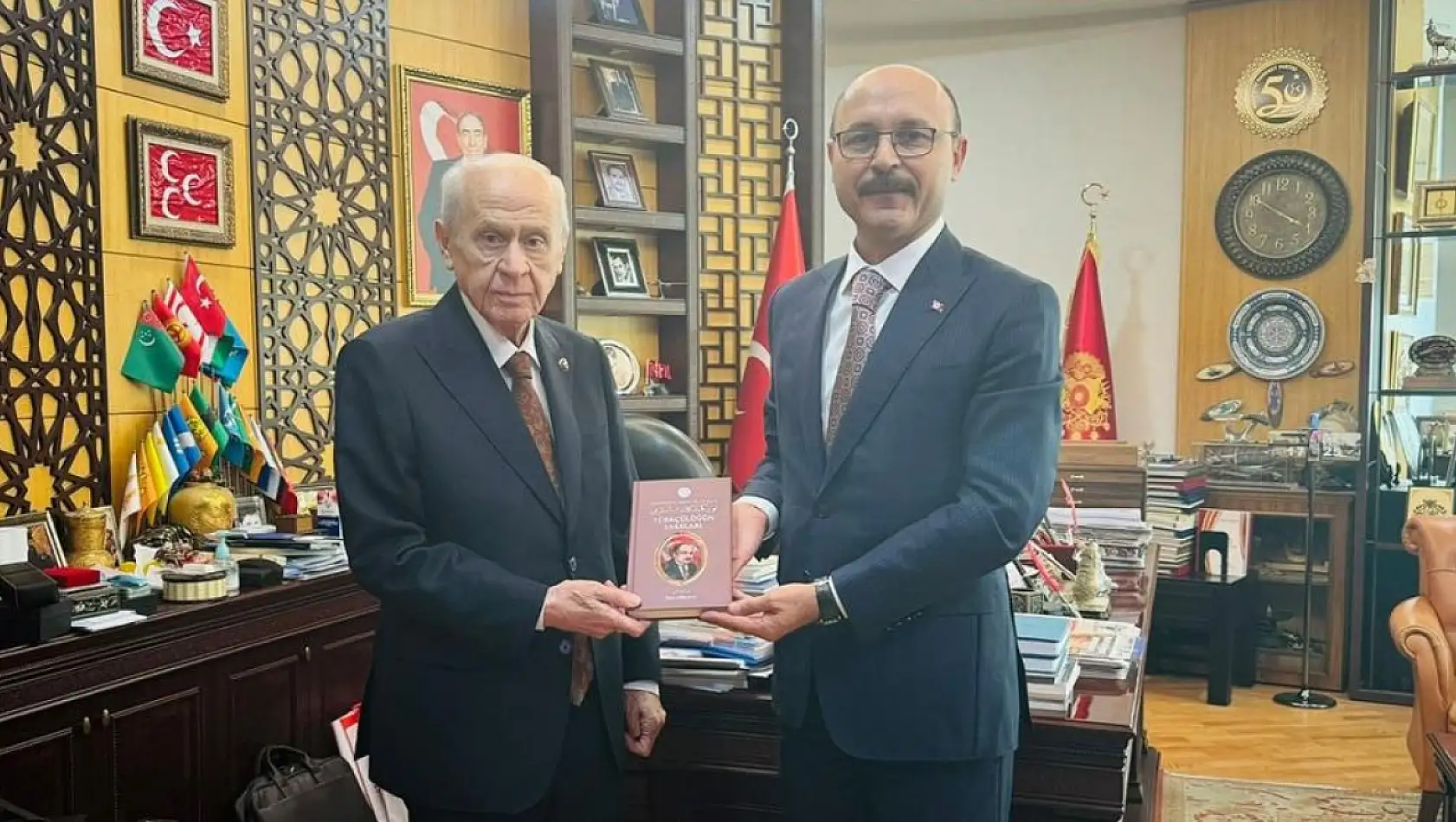 Türk Eğitim-Sen Genel Başkanı Geylan'dan Bahçeli'ye ziyaret