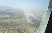 Aliağa'da arazi yangını! Söndürme çalışmaları sürüyor
