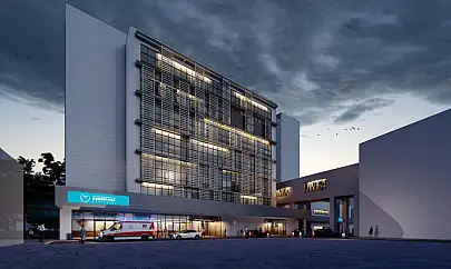 Eşrefpaşa Hastanesi ek hizmet binası yükseliyor